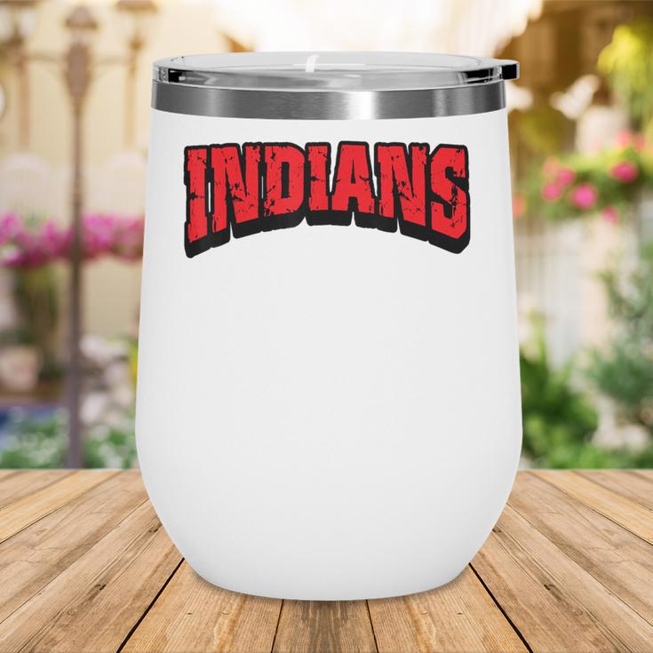 Indians Back To School Spirit R Wine Tumbler Indians Back To School Spirit R Wine Tumbler