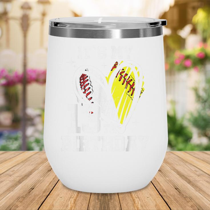 It's My 13th Birthday Baseball Softball Heart 13 Year Old Wine Tumbler It's My 13th Birthday Baseball Softball Heart 13 Year Old Wine Tumbler