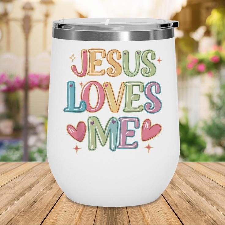 Jesus Loves Me Christian Kids Back To School Wine Tumbler Jesus Loves Me Christian Kids Back To School Wine Tumbler