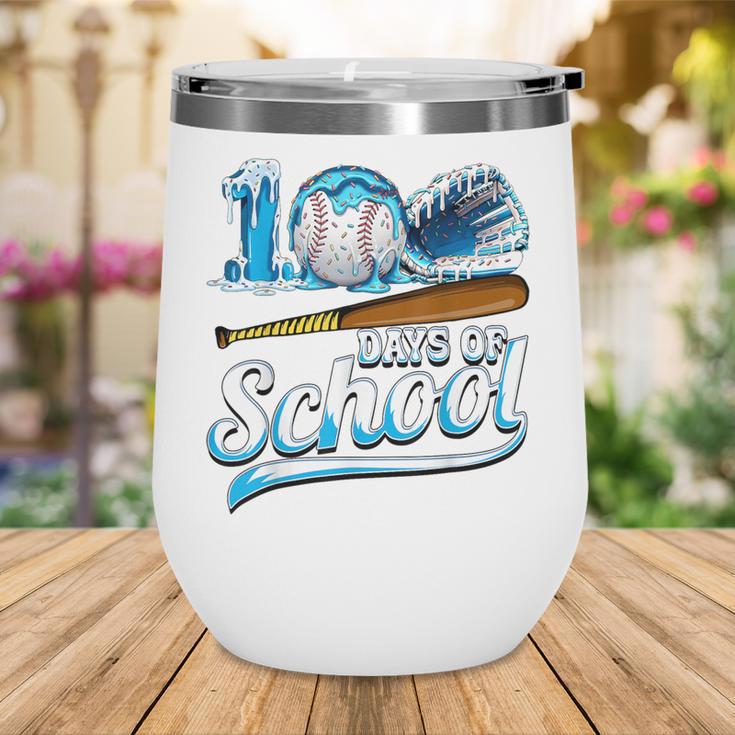 Kid 100 Days Of School Drip Baseball Ice Cream 100th Day Boy Wine Tumbler Kid 100 Days Of School Drip Baseball Ice Cream 100th Day Boy Wine Tumbler