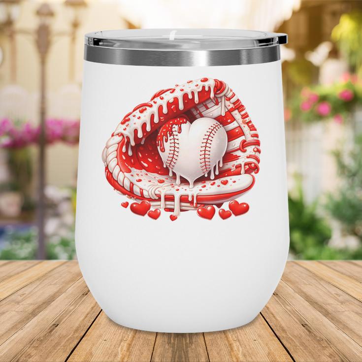 Kid Drip Ice Cream Baseball Heart Catcher Valentines Day Boy Wine Tumbler Kid Drip Ice Cream Baseball Heart Catcher Valentines Day Boy Wine Tumbler