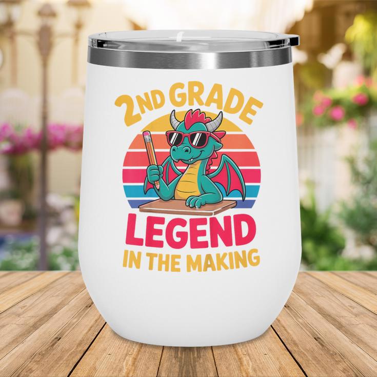 Kids 2nd Grade Dragon Boys Girls Back To School Wine Tumbler Kids 2nd Grade Dragon Boys Girls Back To School Wine Tumbler