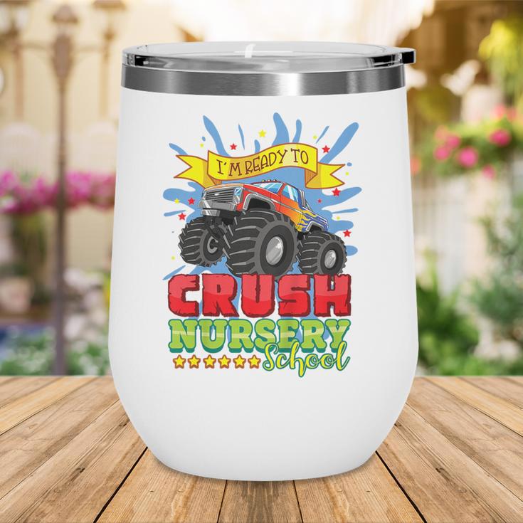 Kids Back To School Monster Truck Nursery Ready Crush First Day Wine Tumbler