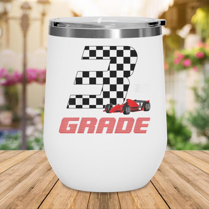 Kids Race Car 3rd Third Grade Boys Cars Lovers Back To School Wine Tumbler