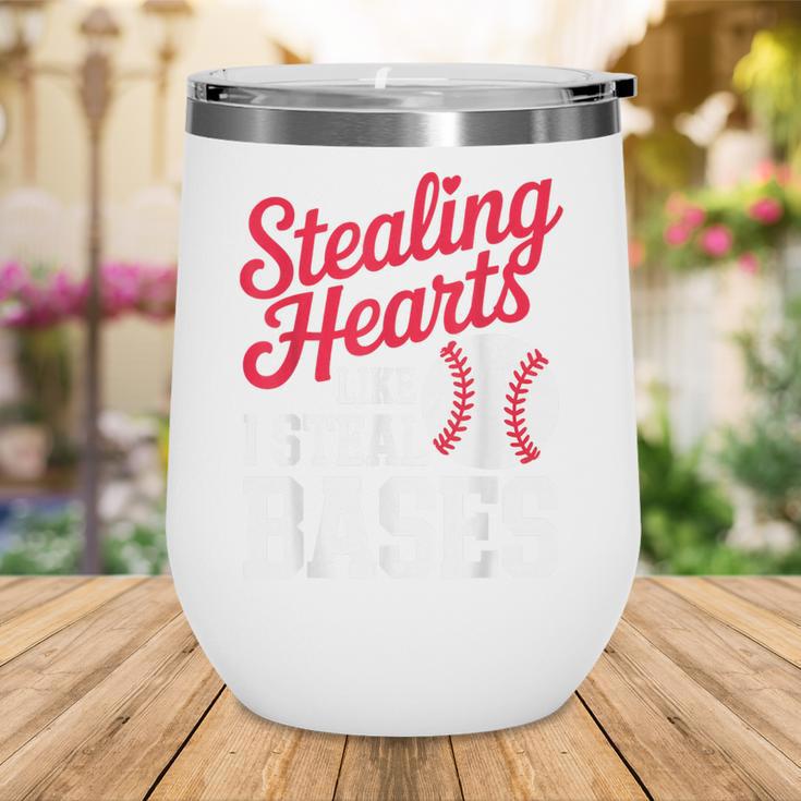Kids Stealing Hearts Cute Baseball Boys Wine Tumbler