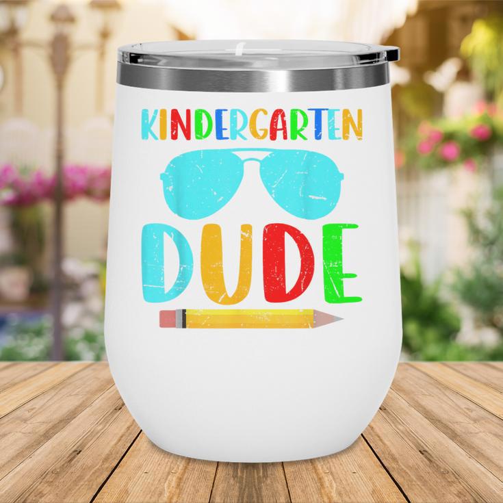 Kindergarten Dude First Day Back To School Kids Boys Wine Tumbler Kindergarten Dude First Day Back To School Kids Boys Wine Tumbler