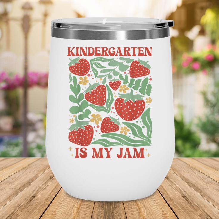 Kindergarten Is My Jam Boho Floral Strawberry Back To School Wine Tumbler Kindergarten Is My Jam Boho Floral Strawberry Back To School Wine Tumbler