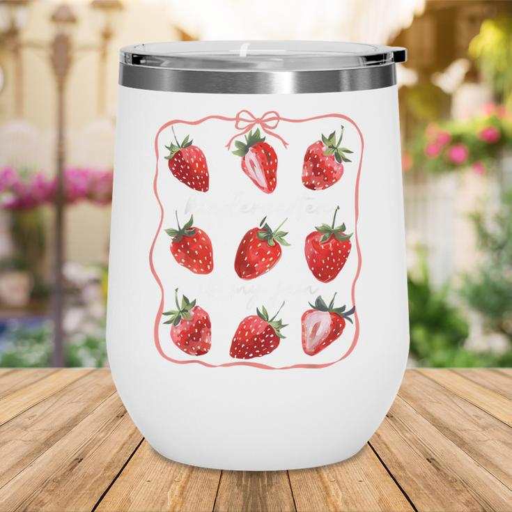Kindergarten Is My Jam Strawberry Back To School Girls Boys Wine Tumbler Kindergarten Is My Jam Strawberry Back To School Girls Boys Wine Tumbler