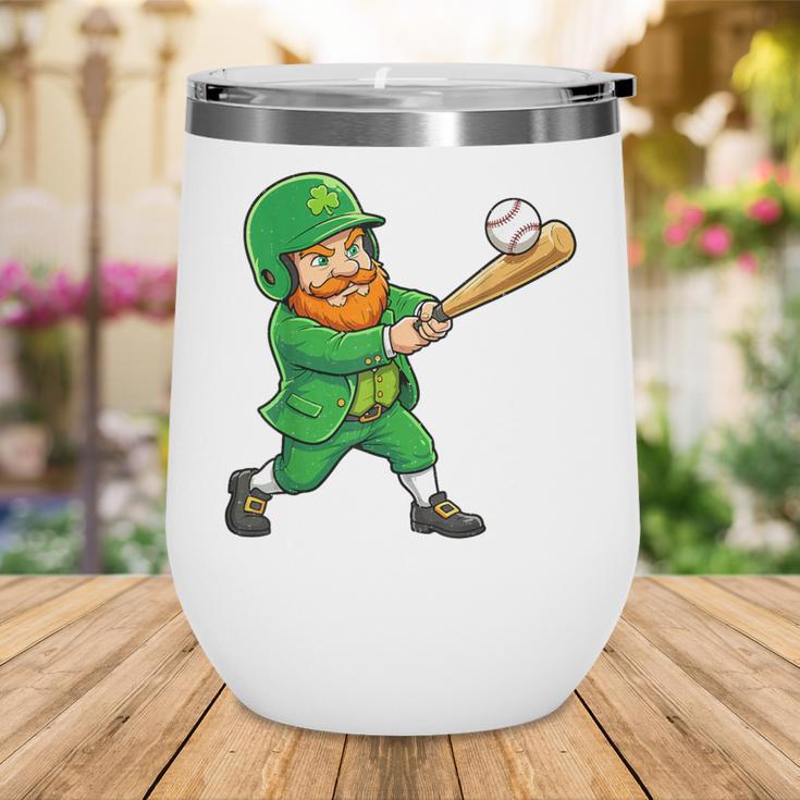 Leprechaun Playing Baseball St Patricks Day Men Boys Kids Wine Tumbler Leprechaun Playing Baseball St Patricks Day Men Boys Kids Wine Tumbler