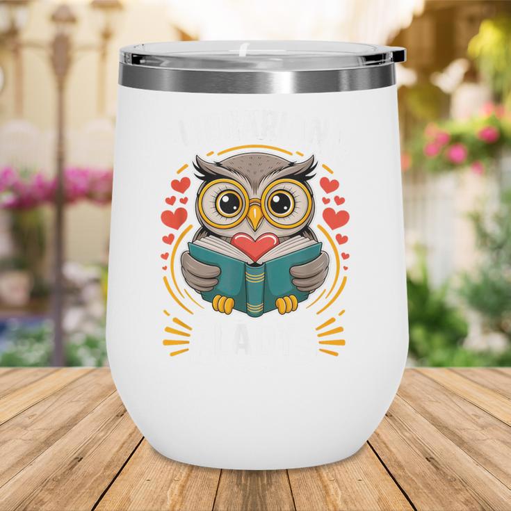 Librarian Lady Library Cute Owl Back To School Women Girls Wine Tumbler Librarian Lady Library Cute Owl Back To School Women Girls Wine Tumbler