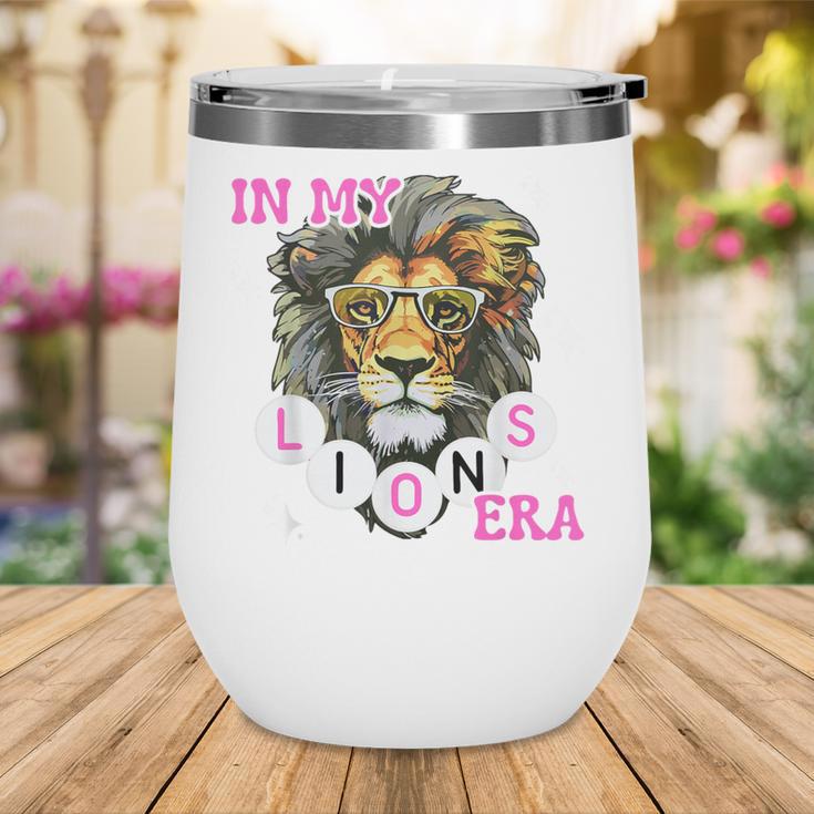 In My Lions Era Team Squad Back To School Mascot Spirit Game Wine Tumbler