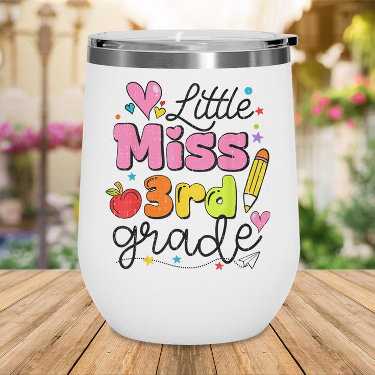 Little Miss 3rd Grade Back To School Cute Third Grade Girls Wine Tumbler Little Miss 3rd Grade Back To School Cute Third Grade Girls Wine Tumbler