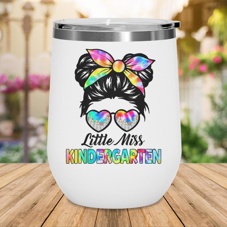 Little Miss KINDERGARTEN First Day Back To School Girls Kids Wine Tumbler