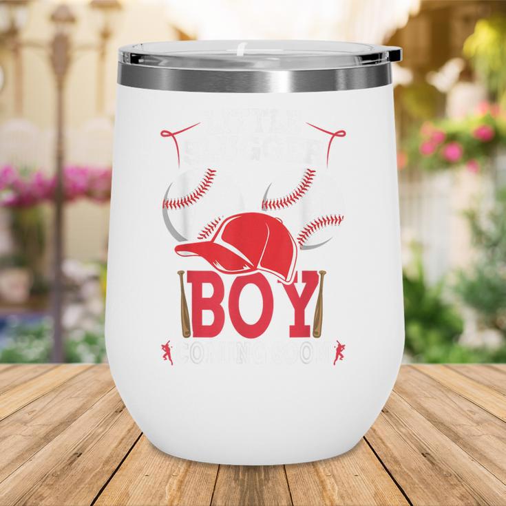 Little Slugger Boy Coming Soon Baby Announcement Baseball Wine Tumbler Little Slugger Boy Coming Soon Baby Announcement Baseball Wine Tumbler