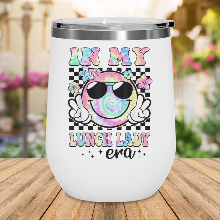 In My Lunch Lady Era Groovy Retro Back To School Wine Tumbler