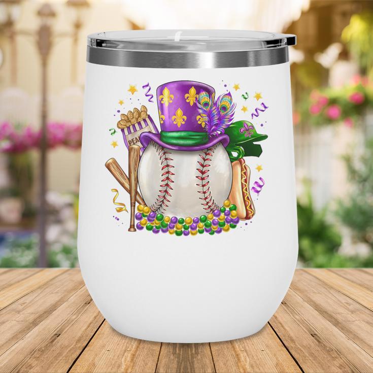 Mardi Gras Baseball Jester Hat Fleur De Lis Boys Girls Kids Wine Tumbler Mardi Gras Baseball Jester Hat Fleur De Lis Boys Girls Kids Wine Tumbler