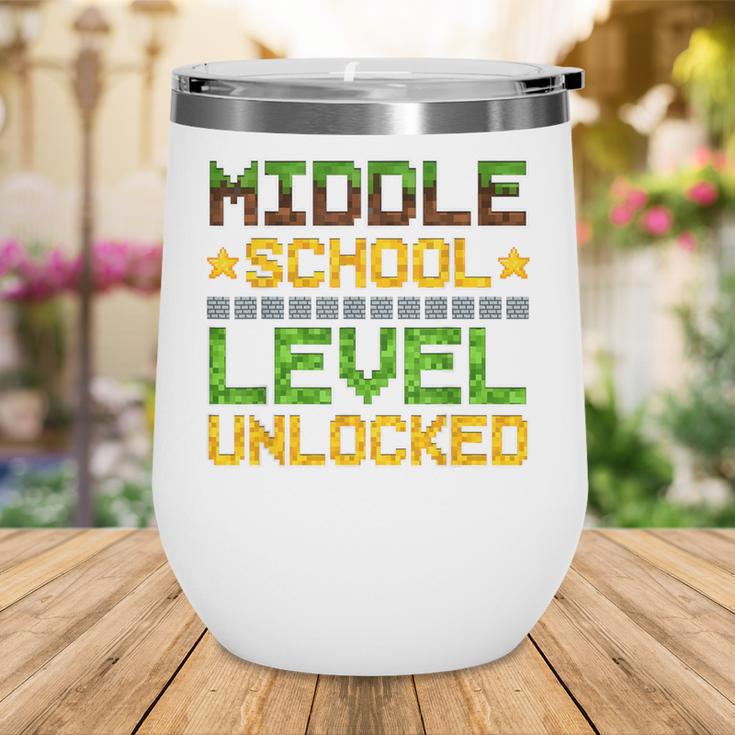 Middle School Level Unlocked Gamer Back To School Wine Tumbler Middle School Level Unlocked Gamer Back To School Wine Tumbler