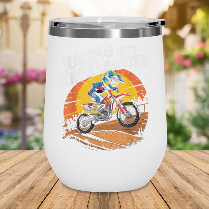 Motocross Back To School Dirt Bike Racing Into Kindergarten Wine Tumbler Motocross Back To School Dirt Bike Racing Into Kindergarten Wine Tumbler