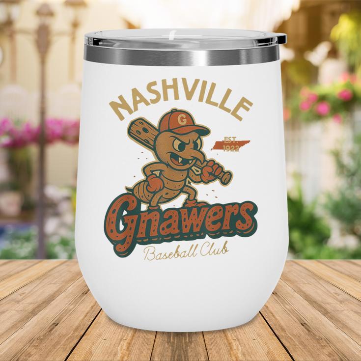 Nashville Gnawers Retro Minor League Baseball Wine Tumbler Nashville Gnawers Retro Minor League Baseball Wine Tumbler