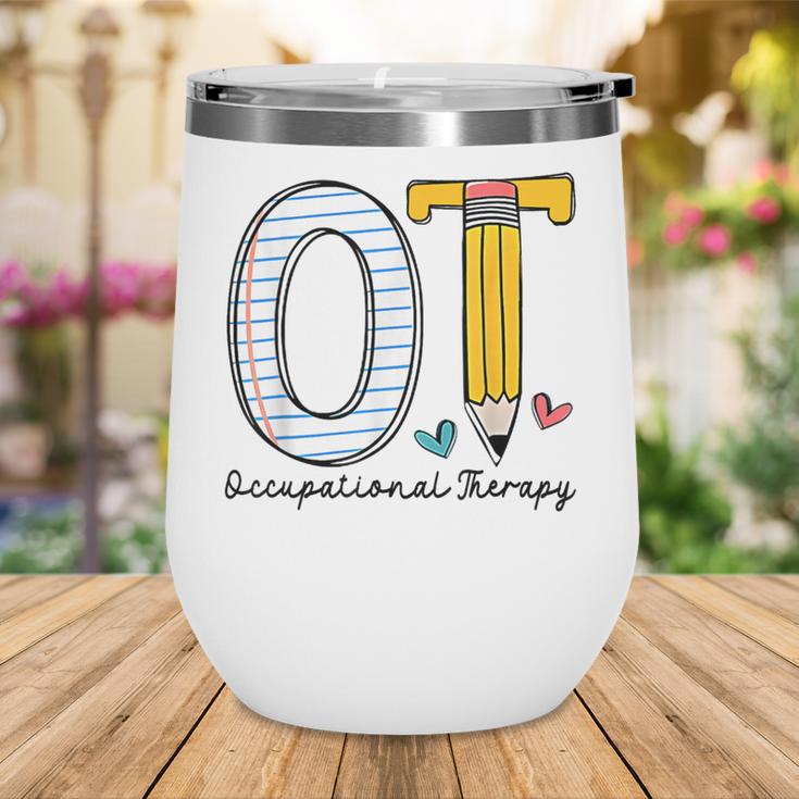 Pediatric Occupational Therapy Paper Pencil Back To School Wine Tumbler Pediatric Occupational Therapy Paper Pencil Back To School Wine Tumbler