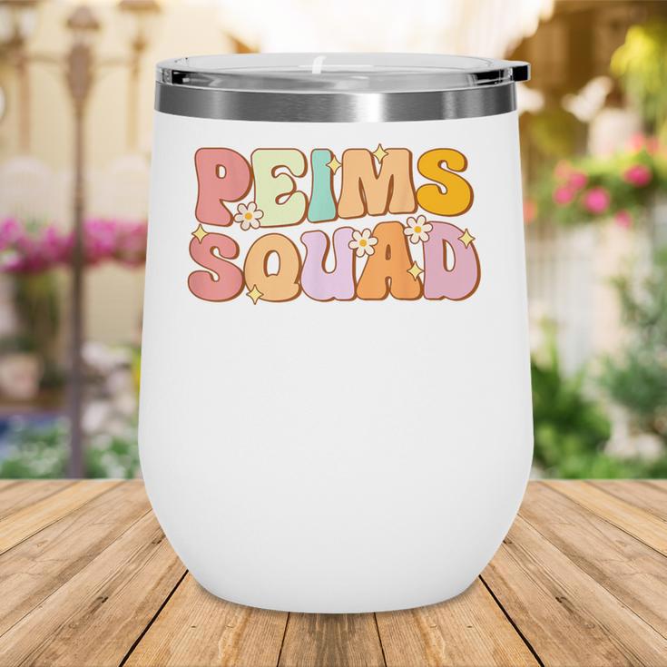 PEIMS Squad Groovy Back To School Women Appreciation Wine Tumbler PEIMS Squad Groovy Back To School Women Appreciation Wine Tumbler