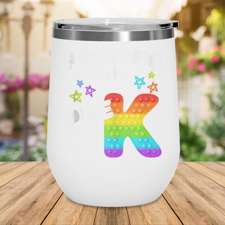 Popping Into Pre K Kid's Back To School Pop It Fidget Toy Wine Tumbler