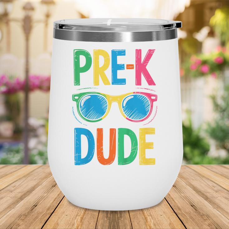 Pre-K Dude Shirt Back To School First Day Of Preschool Boy Wine Tumbler Pre-K Dude Shirt Back To School First Day Of Preschool Boy Wine Tumbler