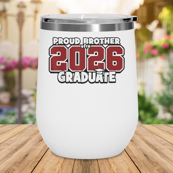 Proud Brother Of 2026 Graduate Matching Back To School M Wine Tumbler Proud Brother Of 2026 Graduate Matching Back To School M Wine Tumbler