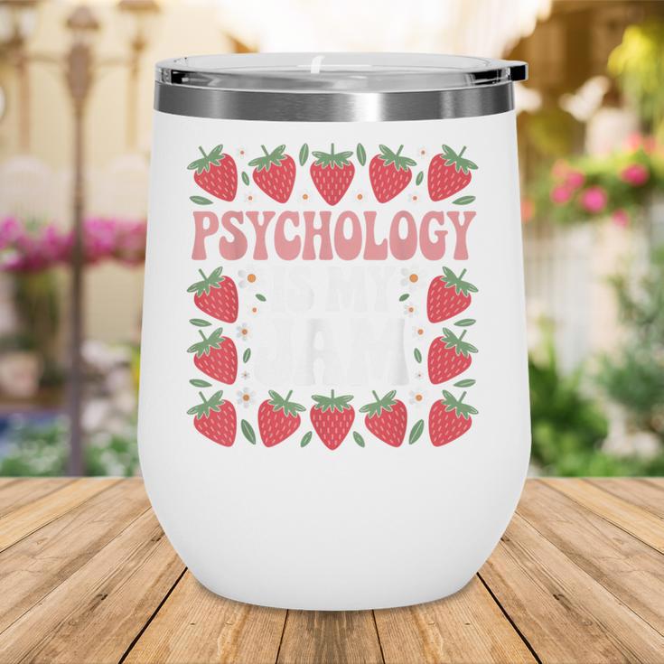 Psychology Is My Jam School Psychologist Back To School Wine Tumbler