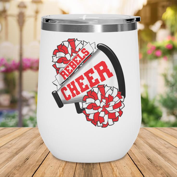 Rebels Cheer Back To School Cheerleading Spirit R Wine Tumbler
