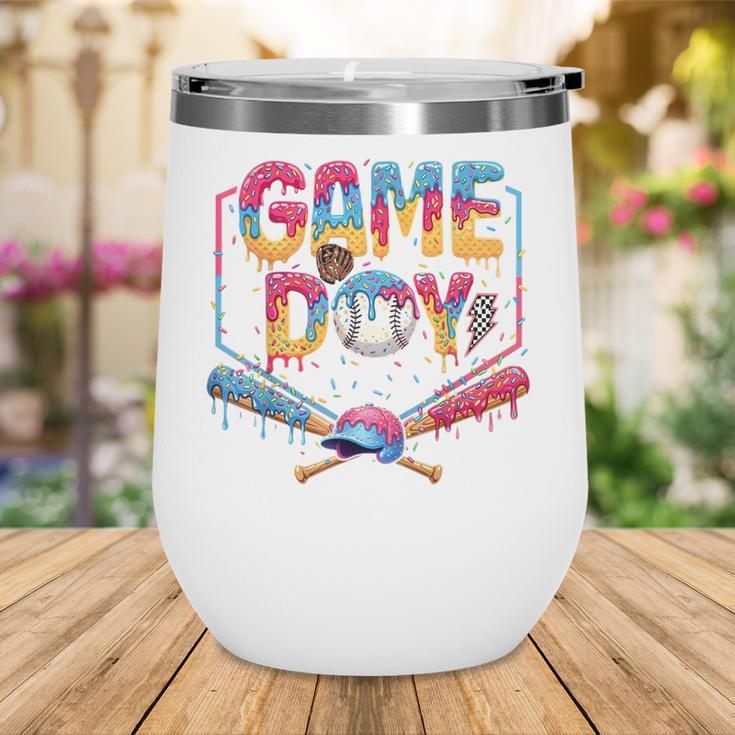 Retro Game Day Baseball Ice Cream Drip For Men Boy Kids Wine Tumbler Retro Game Day Baseball Ice Cream Drip For Men Boy Kids Wine Tumbler