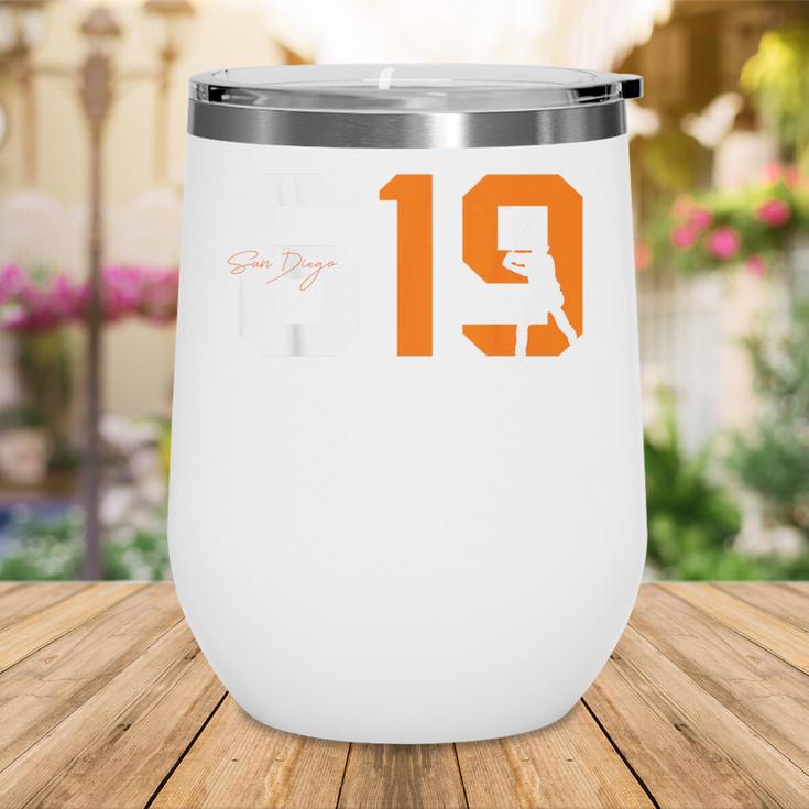 Retro San Diego 619 Vintage 90's Baseball Sports Style Lover Wine Tumbler