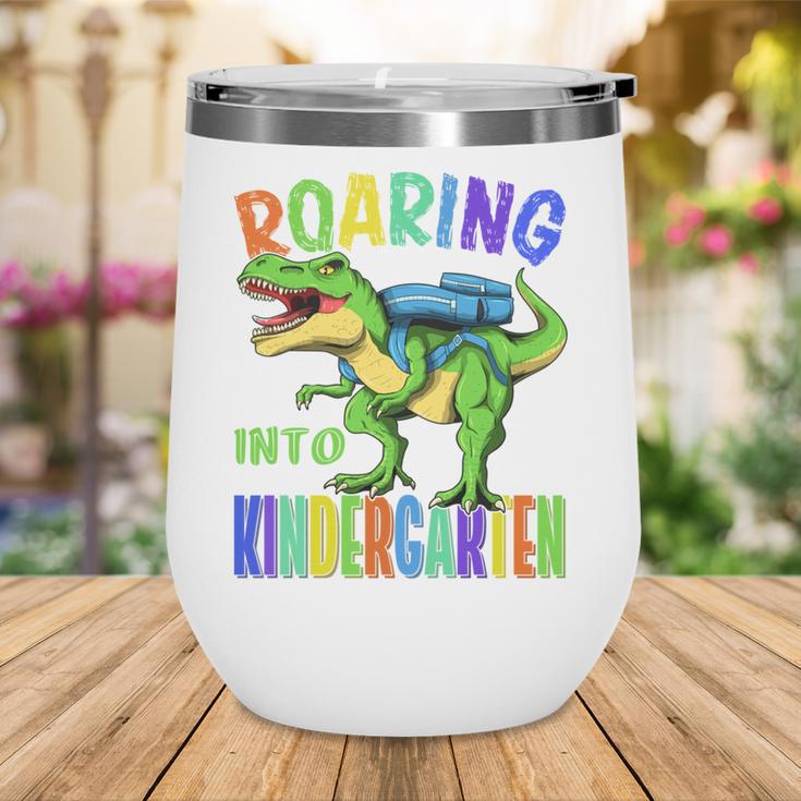 Roaring Into Kindergarten DinosaurRex Back To School Boys Performance Wine Tumbler Roaring Into Kindergarten DinosaurRex Back To School Boys Performance Wine Tumbler