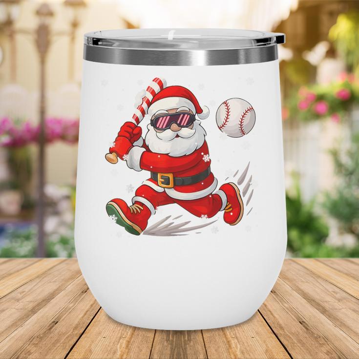 Santa Baseball Christmas Pajamas Xmas Men Boy Toddlers Wine Tumbler Santa Baseball Christmas Pajamas Xmas Men Boy Toddlers Wine Tumbler