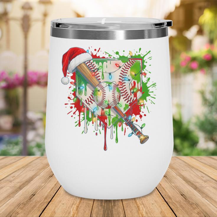 Santa Sports Ice Baseball Christmas Xmas Pajama Kid Men Boys Wine Tumbler Santa Sports Ice Baseball Christmas Xmas Pajama Kid Men Boys Wine Tumbler