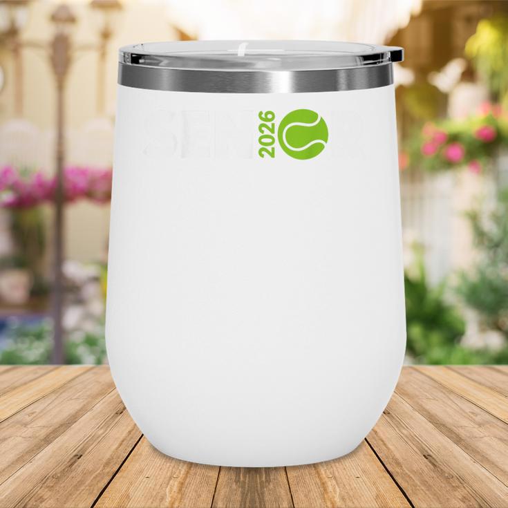 Senior Tennis 2026 Class Of 2026 Graduate Back To School Fun Wine Tumbler Senior Tennis 2026 Class Of 2026 Graduate Back To School Fun Wine Tumbler