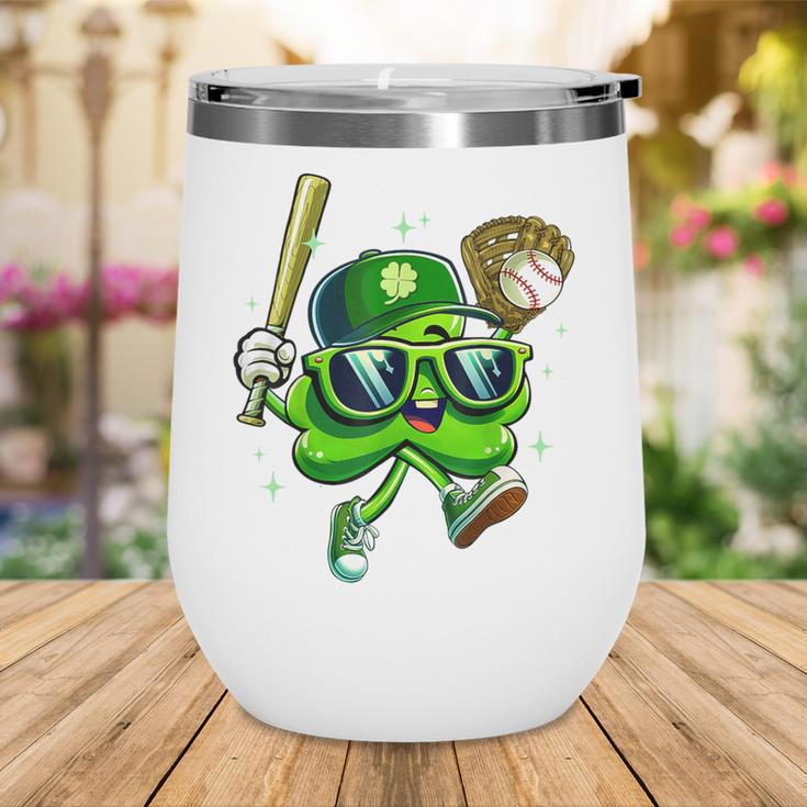 Shamrock Lucky Clover Baseball Patricks Day Family Matching Wine Tumbler Shamrock Lucky Clover Baseball Patricks Day Family Matching Wine Tumbler
