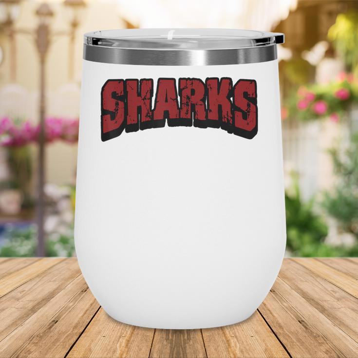 Sharks Back To School Spirit M Wine Tumbler Sharks Back To School Spirit M Wine Tumbler