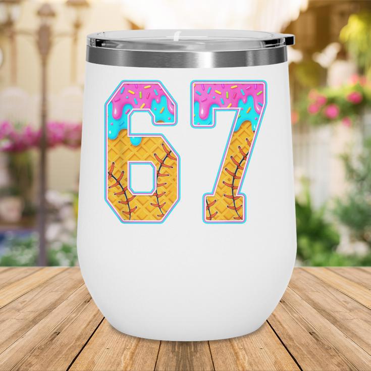 Six Seven Baseball Drip Wine Tumbler