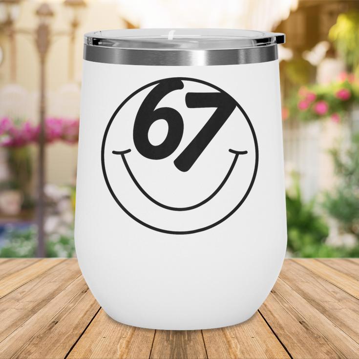Six Seven Meme Viral Internet Sound 67 Back To School Wine Tumbler