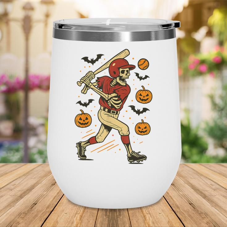 Skeleton Halloween Baseball Boys Men Kids Toddler Wine Tumbler Skeleton Halloween Baseball Boys Men Kids Toddler Wine Tumbler