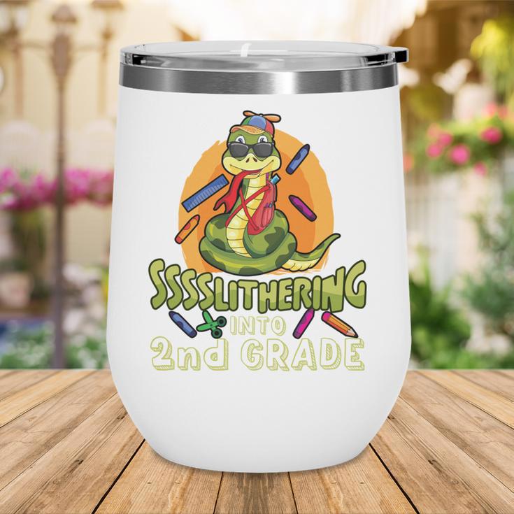 Slithering Into 2nd Grade First Day Back To School Snake Performance Wine Tumbler Slithering Into 2nd Grade First Day Back To School Snake Performance Wine Tumbler