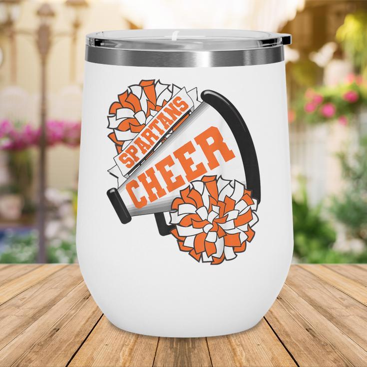 Spartans Cheer Back To School Cheerleading Spirit O Wine Tumbler