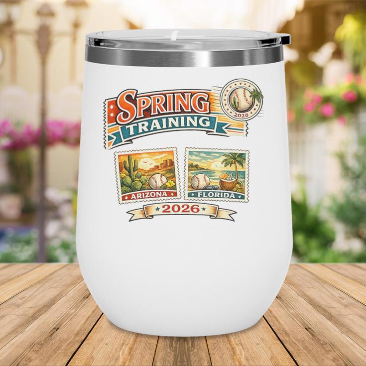 Spring Training 2026 Retro Postcard Baseball Premium Tri-Blend Wine Tumbler Spring Training 2026 Retro Postcard Baseball Premium Tri-Blend Wine Tumbler