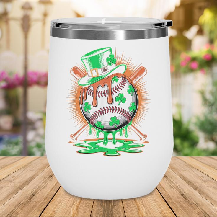 St Patrick Day Baseball Drip Ice Cream Kids Boys Men Wine Tumbler St Patrick Day Baseball Drip Ice Cream Kids Boys Men Wine Tumbler