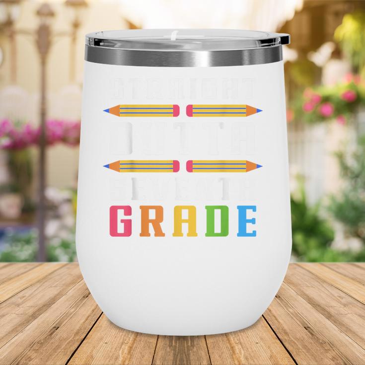 Straight Outta Seventh Grade Graduation Fun Back To School Wine Tumbler Straight Outta Seventh Grade Graduation Fun Back To School Wine Tumbler