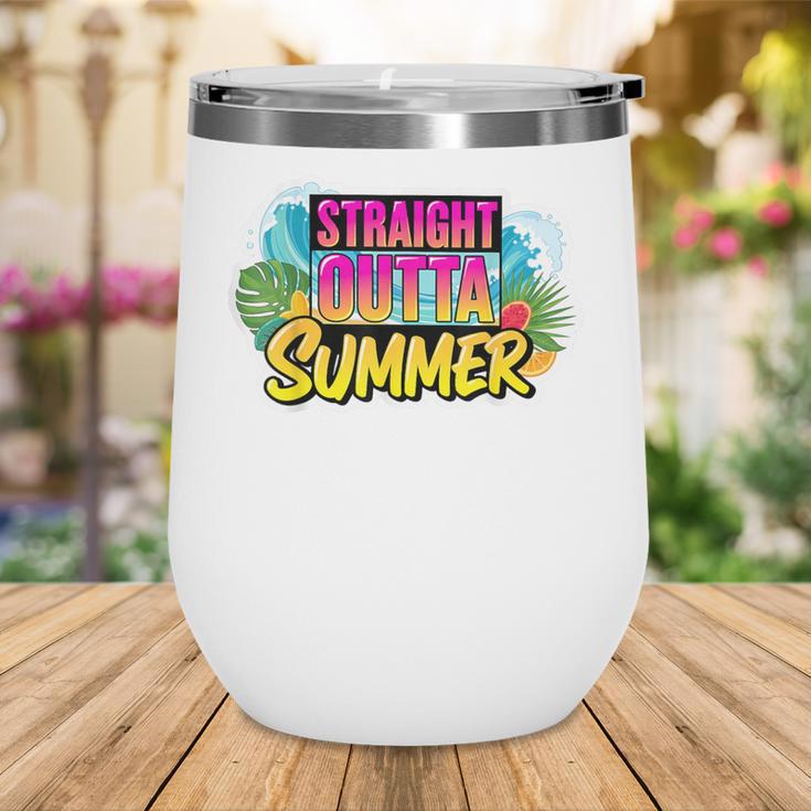 Straight Outta Summer Back To School First Day Fall Autumn Wine Tumbler Straight Outta Summer Back To School First Day Fall Autumn Wine Tumbler