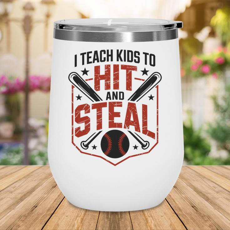 I Teach Kids To Hit And Steal Baseball Softball Coach Premium Tri-Blend Wine Tumbler I Teach Kids To Hit And Steal Baseball Softball Coach Premium Tri-Blend Wine Tumbler