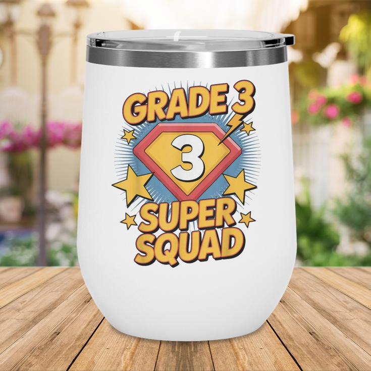 Third Grade Superhero Squad 3rd Year Kids Back To School Wine Tumbler