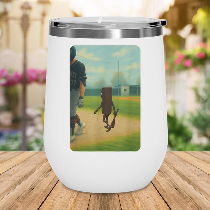 Tung Tung Tung Sahur Baseball Meme Wine Tumbler Tung Tung Tung Sahur Baseball Meme Wine Tumbler